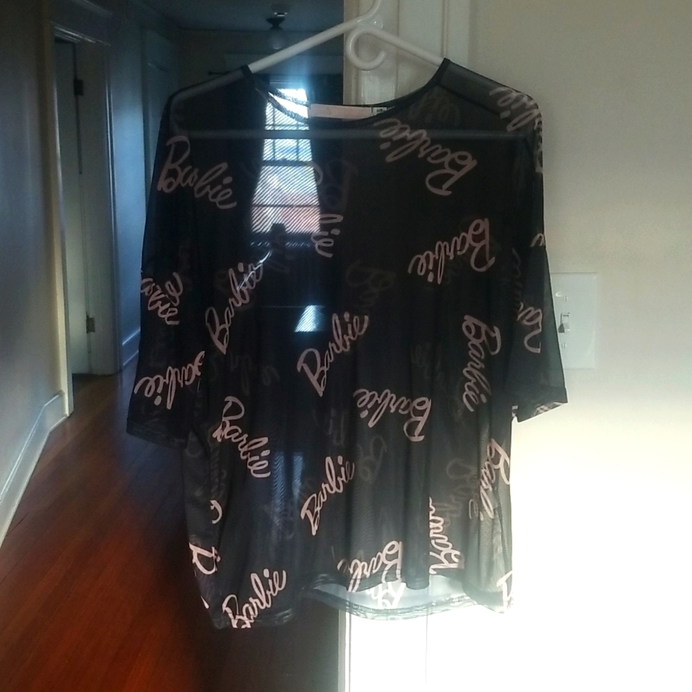 Barbie x Misguided Mesh Tshirt